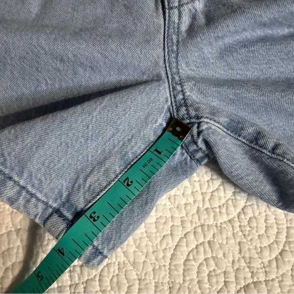 Madewell Blue Jean Shorts High-Waisted Relaxed Fit - Picture 13 of 13